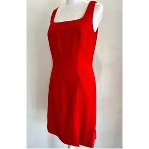 Hugo Buscatti silk dress classic red minimalist quiet luxury holidays women 14
